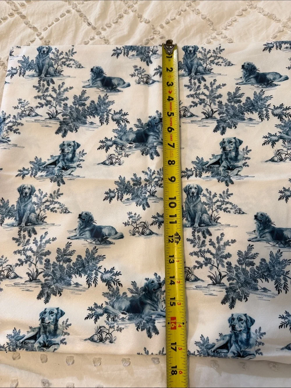 Set of Two Decorative Blue and White Toile Pillow Covers nwot
